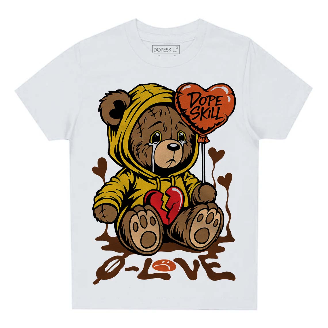Yellow Collection superstreetwear Toddler Kids T-shirt Broken Bear Graphic