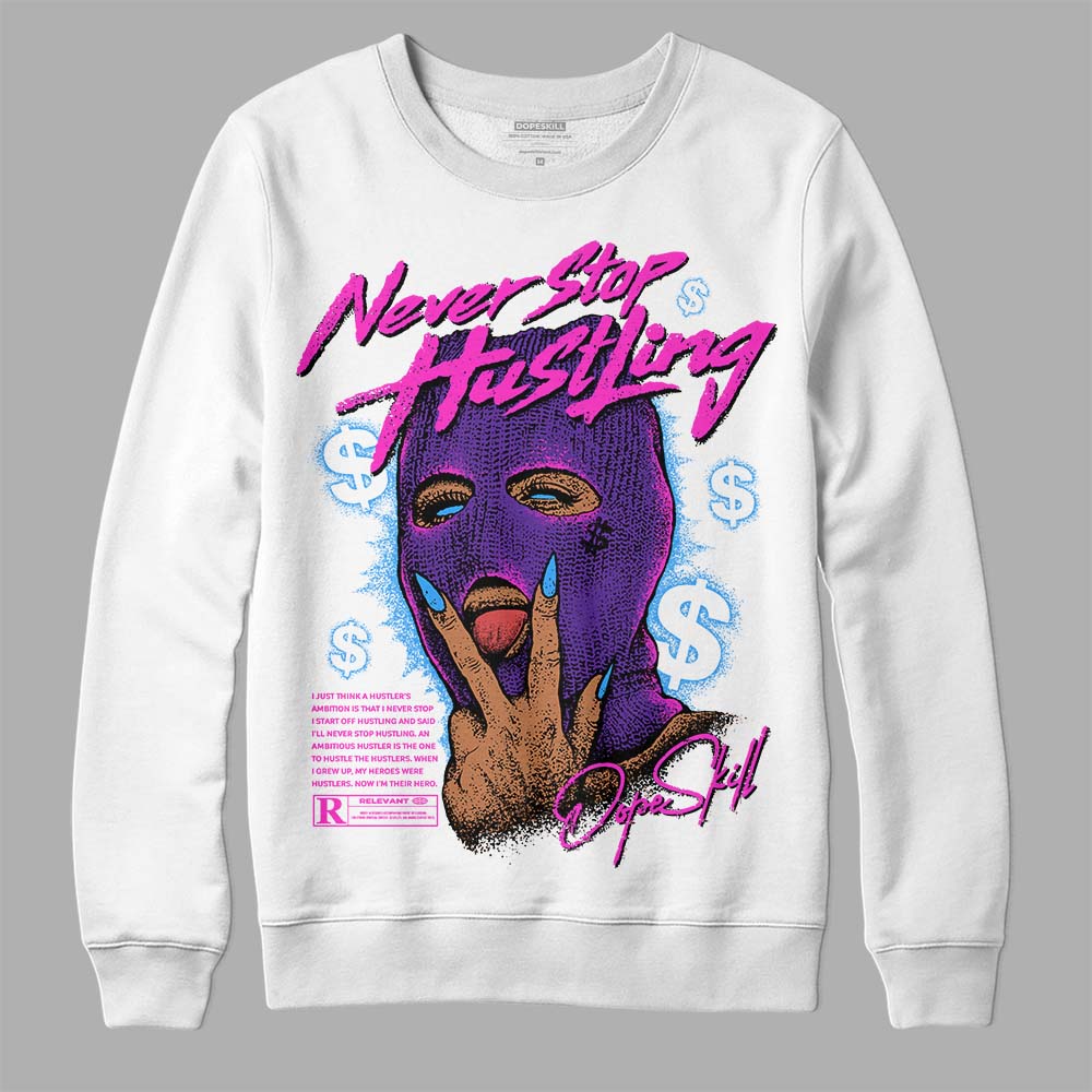 PURPLE Collection superstreetwear Sweatshirt Never Stop Hustling Graphic