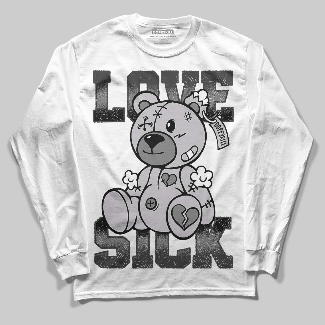 Grey Collection superstreetwear Long Sleeve T-Shirt Love Sick Graphic