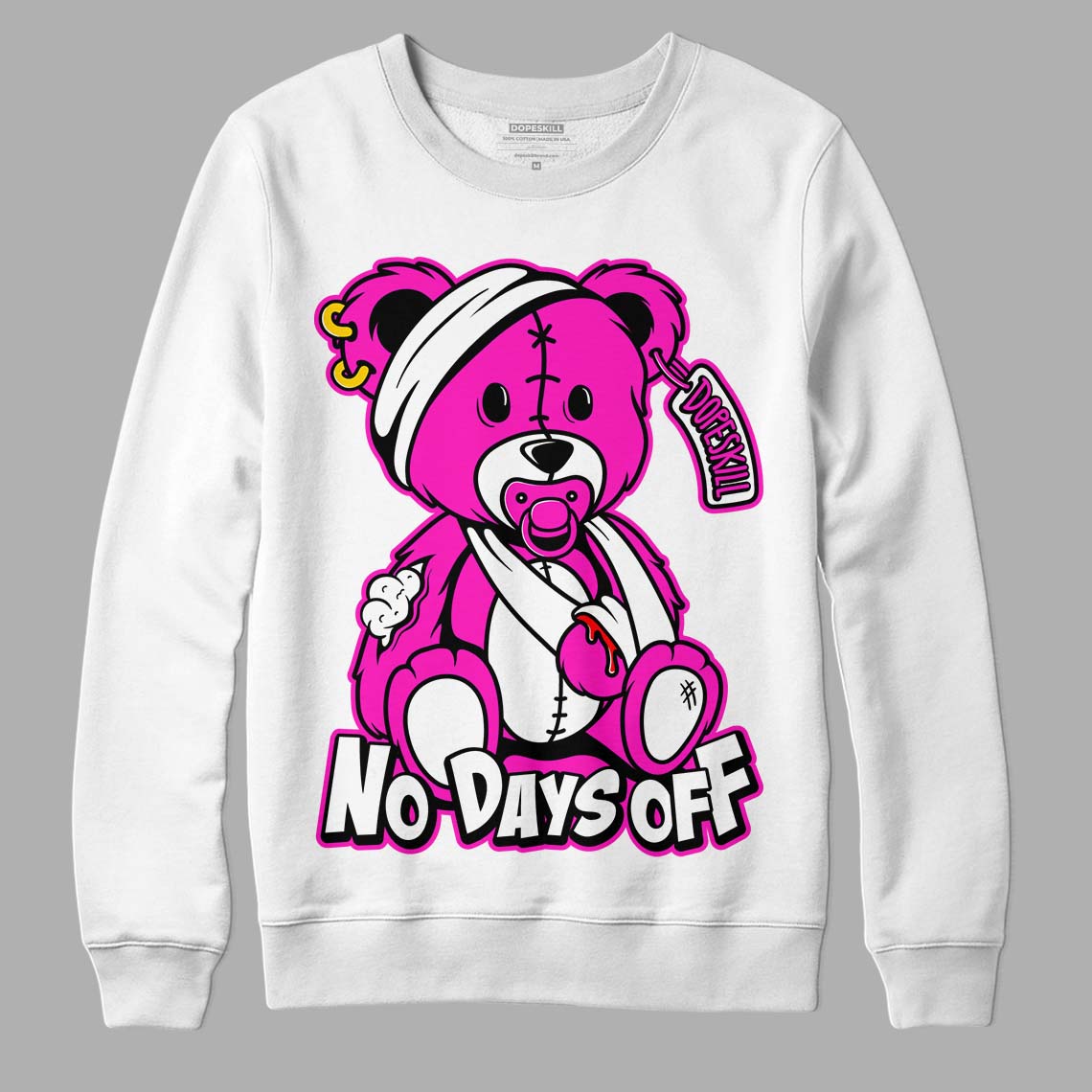 Dunk Low Active Fuchsia superstreetwear Sweatshirt Hurt Bear Graphic