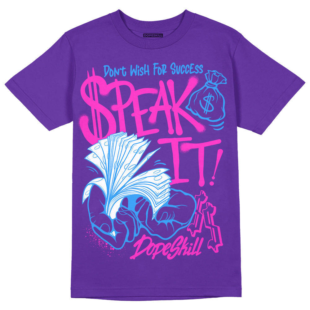 PURPLE Collection superstreetwear Purple T-shirt Speak It Graphic