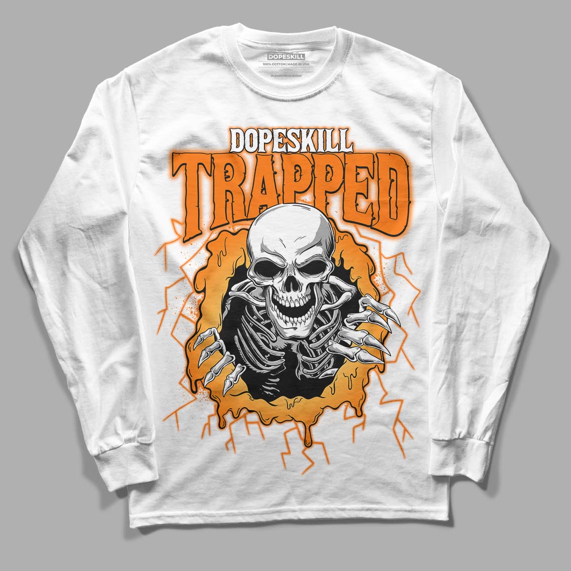Dunk Low Magma Orange superstreetwear Long Sleeve T-Shirt Trapped Halloween Graphic