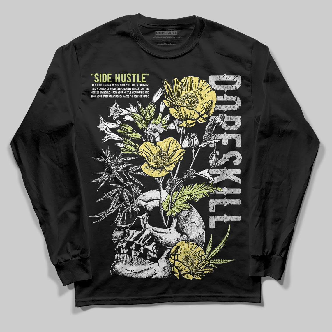 Light Lemon Twist 4s superstreetwear Long Sleeve T-Shirt Side Hustle Graphic
