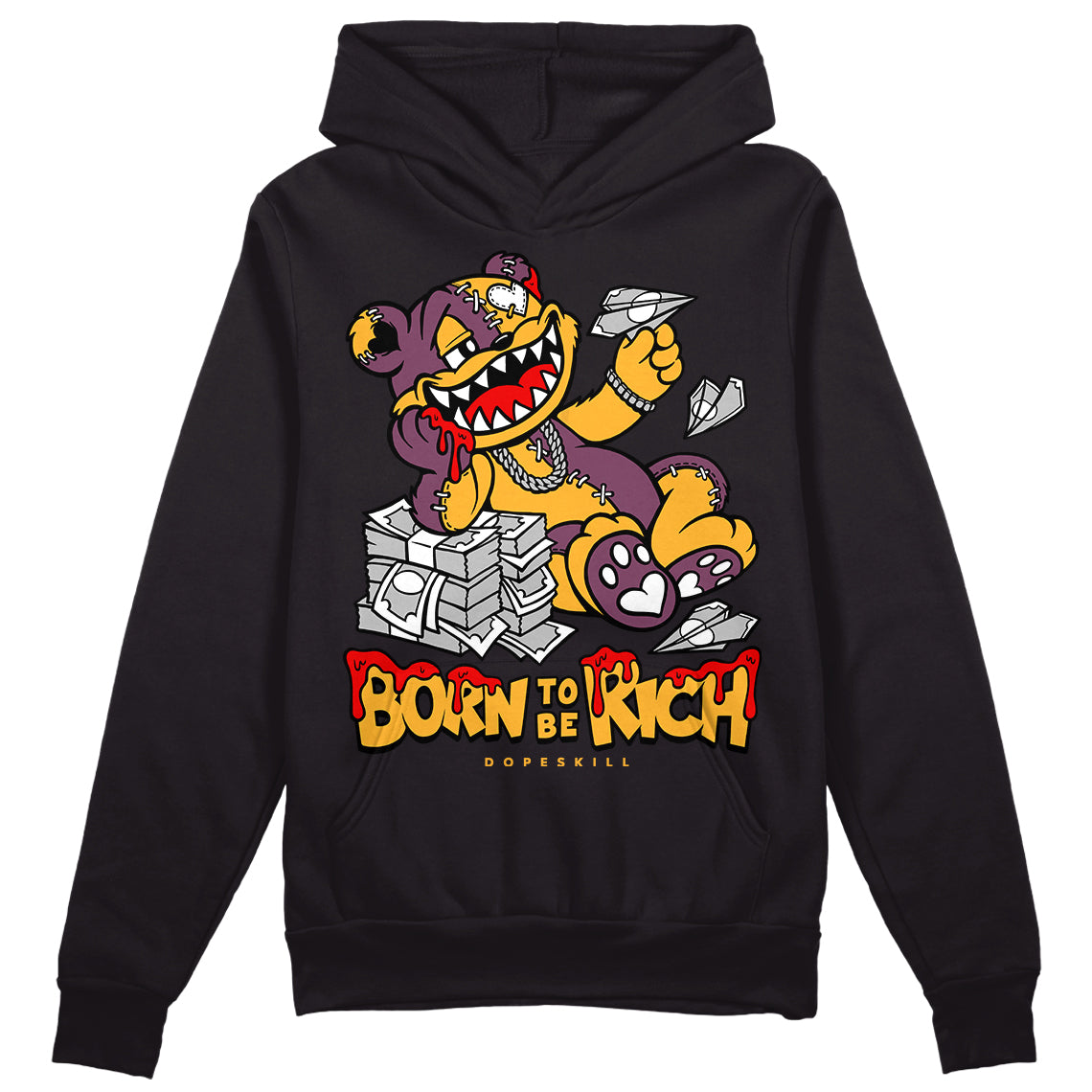 Brotherhood 1s High OG superstreetwear Hoodie Sweatshirt Born To Be Rich Graphic