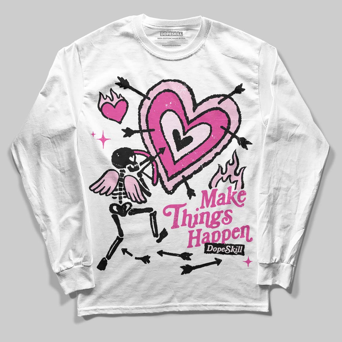 Triple Pink Dunk superstreetwear Long Sleeve T-Shirt Make Things Happen Graphic