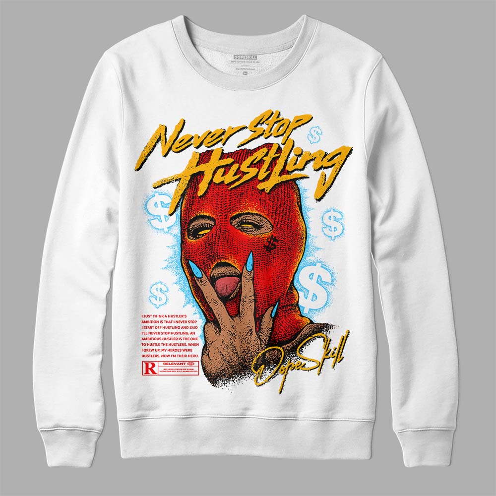 Red Collection superstreetwear Sweatshirt Never Stop Hustling Graphic