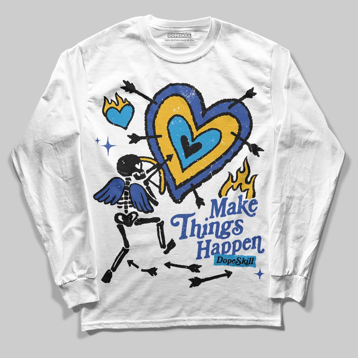 Royal Blue Collection superstreetwear Long Sleeve T-Shirt Make Things Happen Graphic