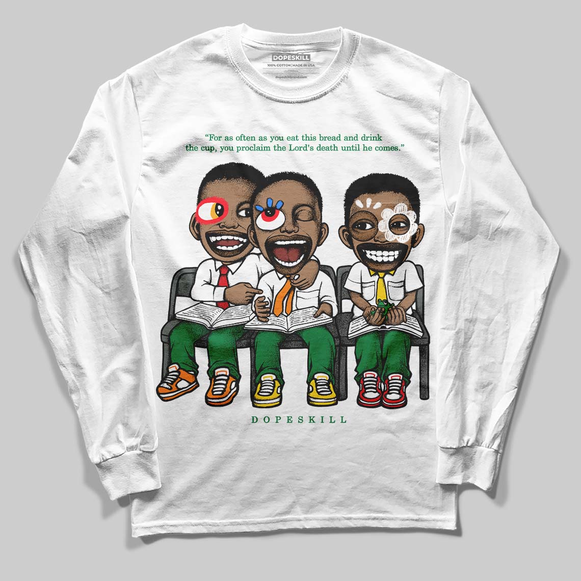 Lucky Green 5s superstreetwear Long Sleeve T-Shirt First Sunday Graphic