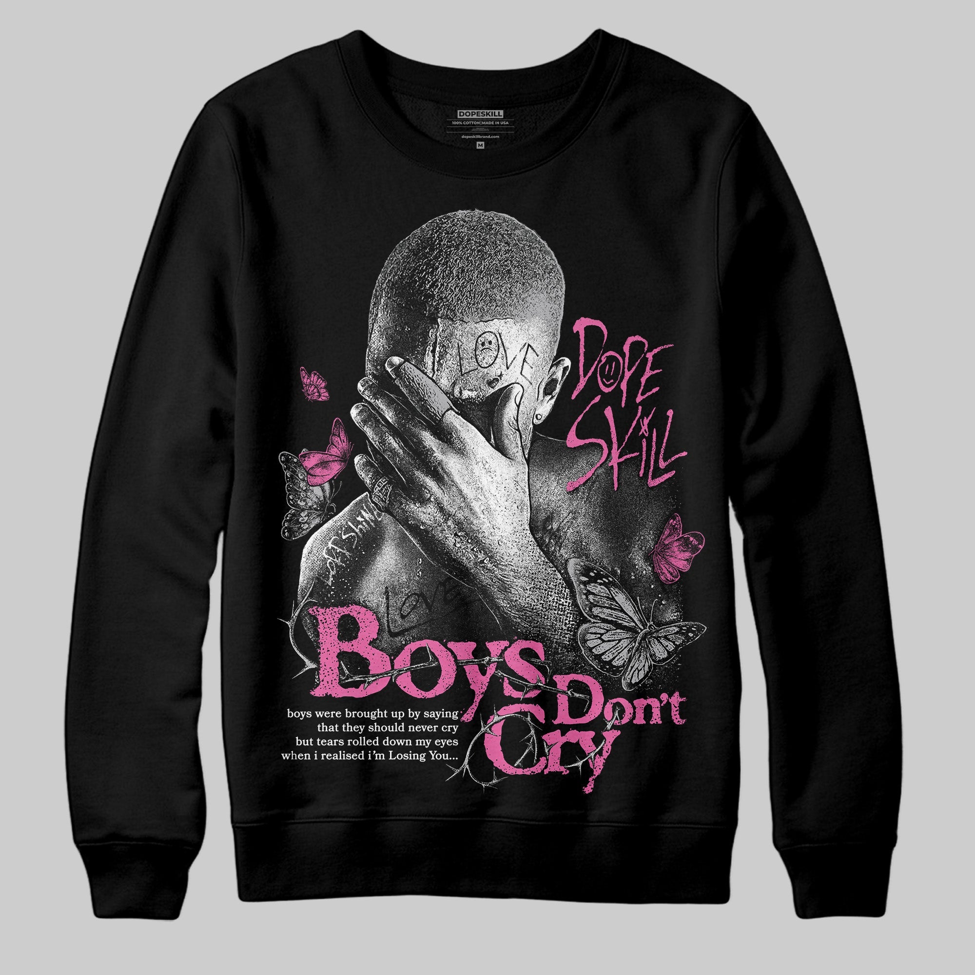 Kayano 14 Cream Sweet Pink superstreetwear Sweatshirt Boys Don't Cry Graphic