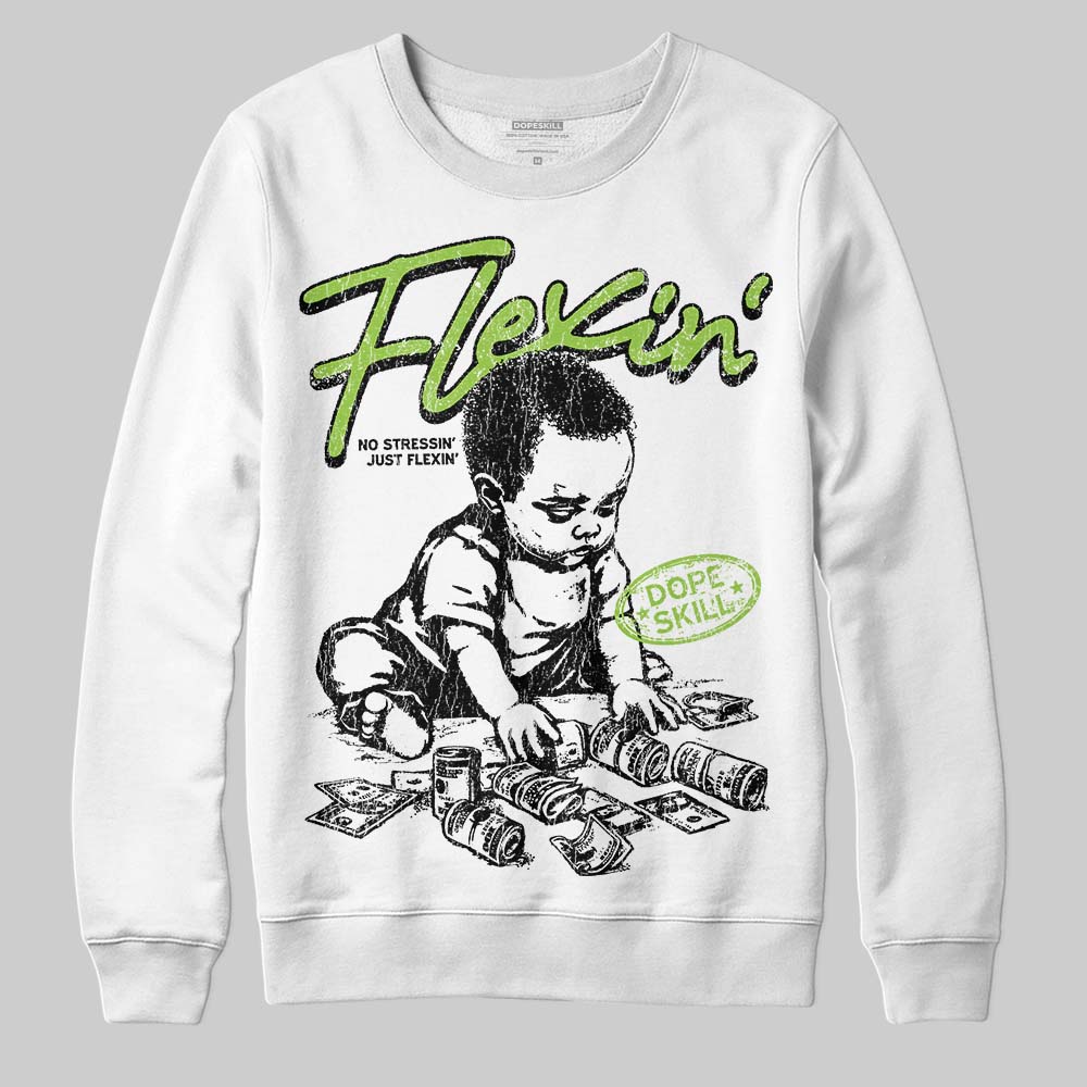 Neon Green Collection superstreetwear Sweatshirt Flexin' Graphic