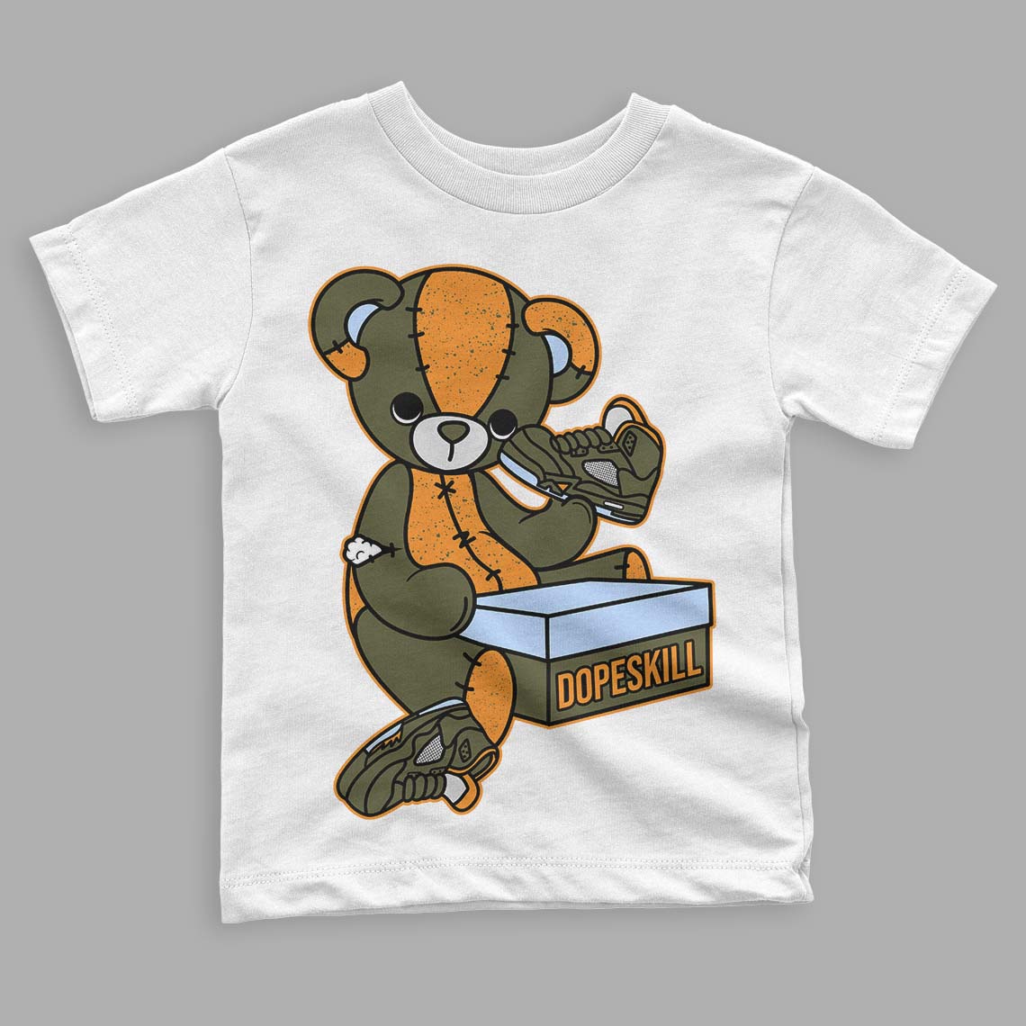 Olive 5s superstreetwear Toddler Kids T-shirt Sneakerhead BEAR Graphic