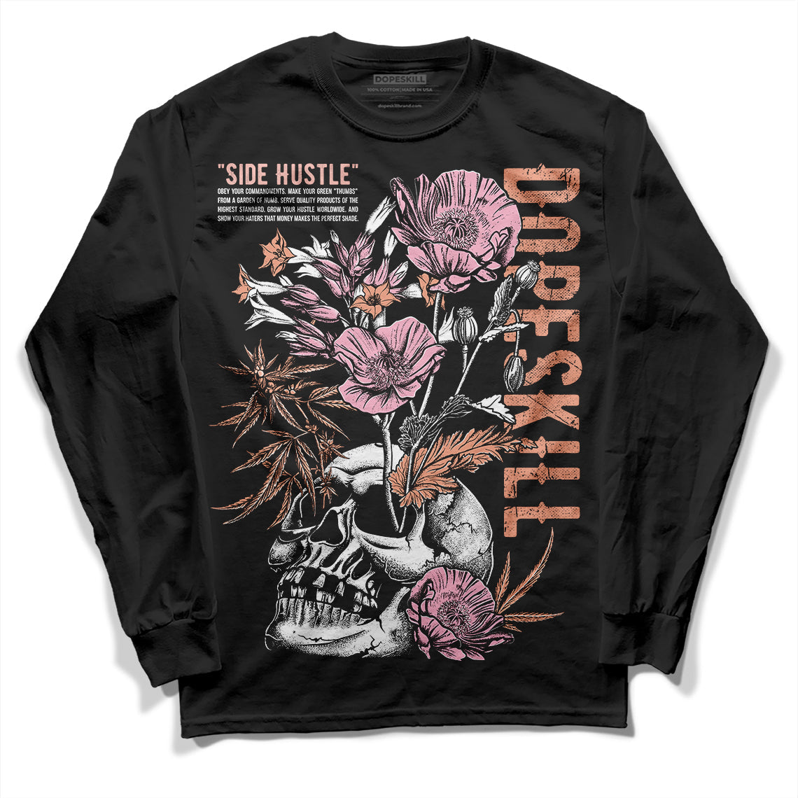 Legend Pink 11s superstreetwear Long Sleeve T-Shirt Side Hustle Graphic
