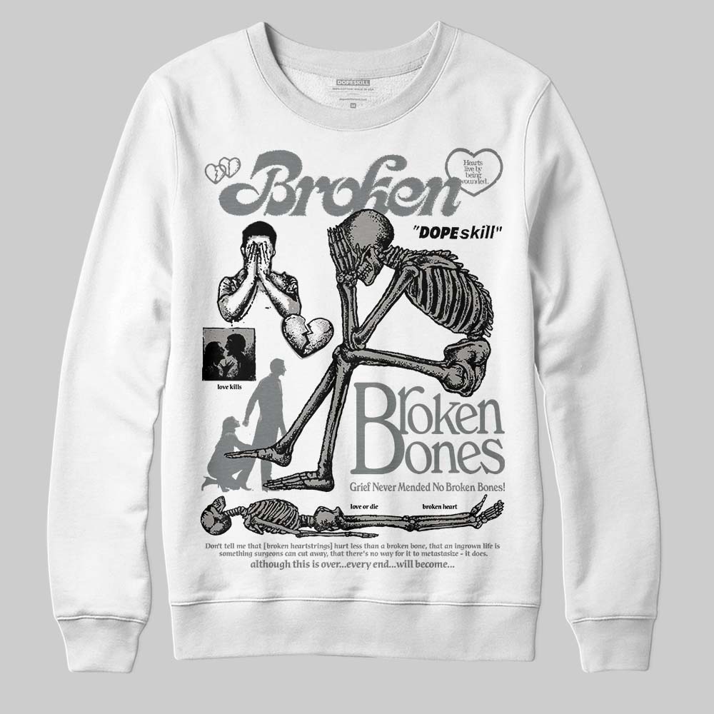 Cool Grey 9s superstreetwear Sweatshirt Broken Bones Graphic