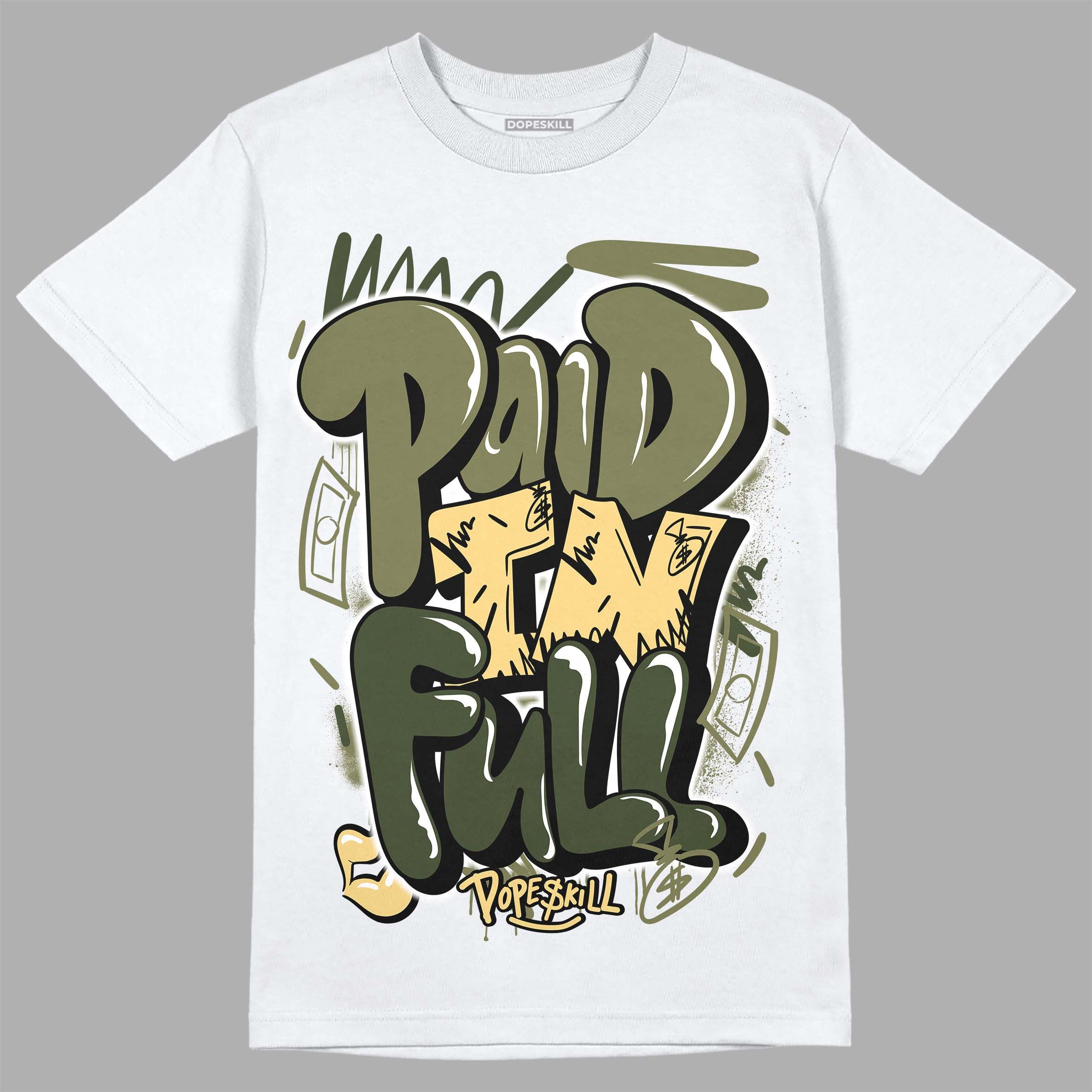 Craft Olive 4s superstreetwear T-Shirt New Paid In Full Graphic