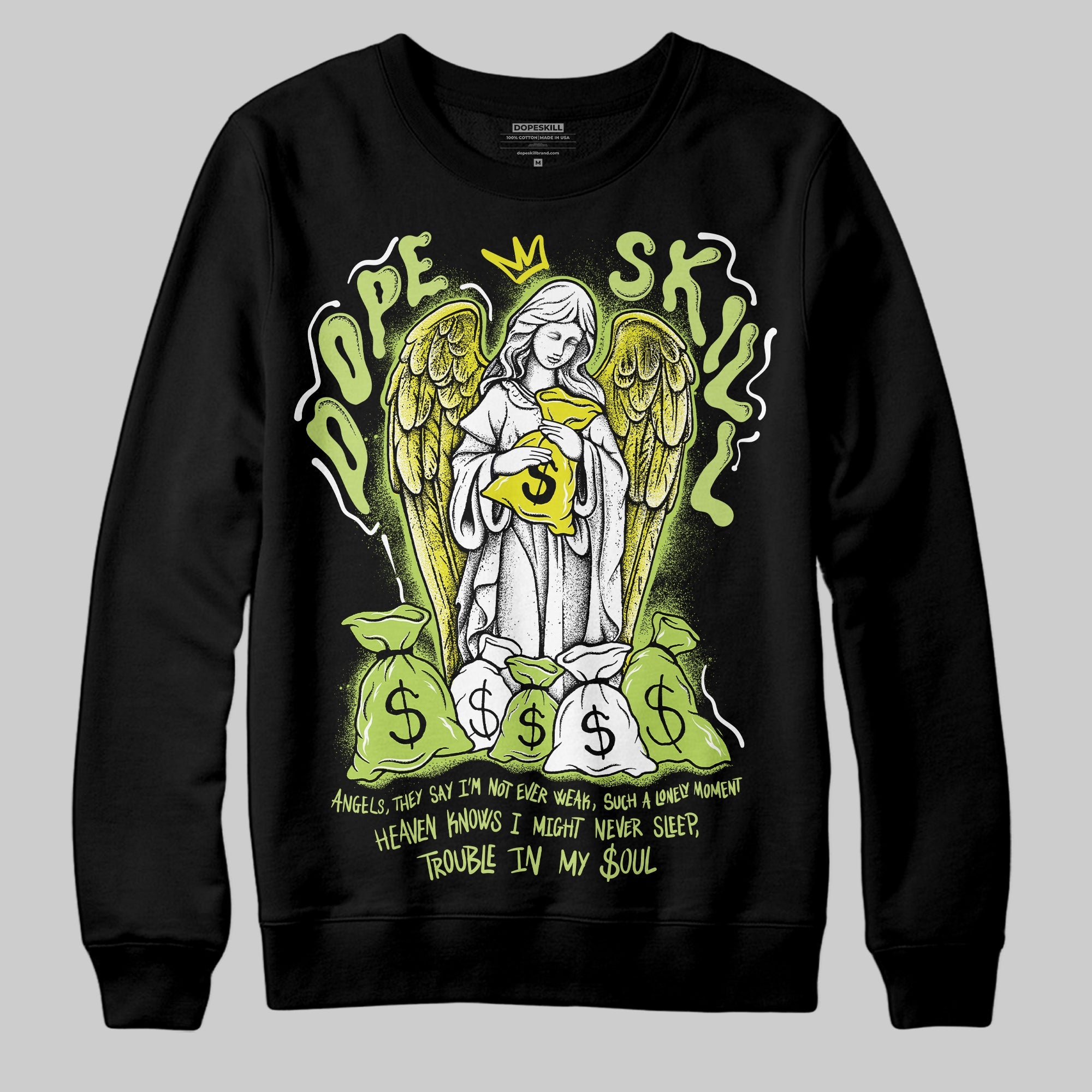 Bright Cactus 13s superstreetwear Sweatshirt Angels Graphic