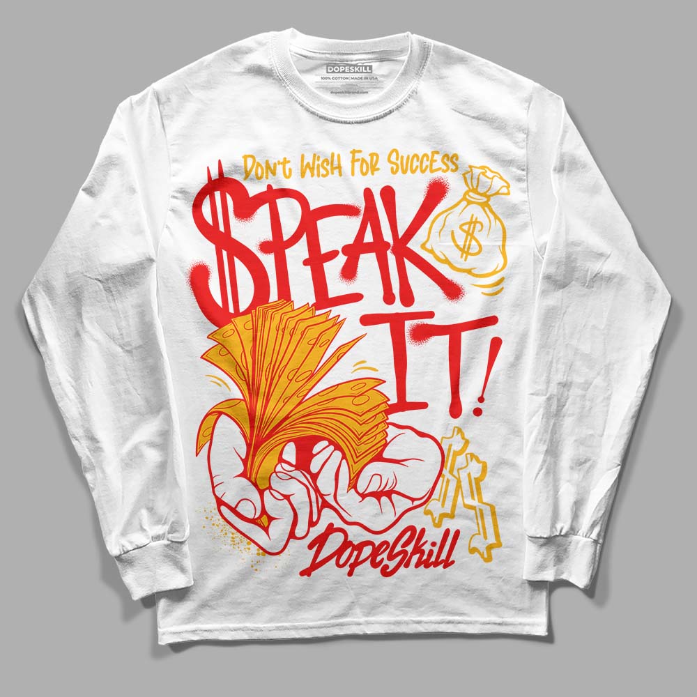 Red Collection superstreetwear Long Sleeve T-Shirt Speak It Graphic