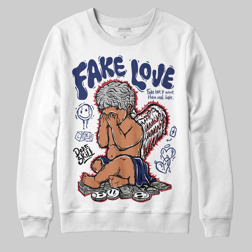 Rare Air Deep Royal Blue 1s superstreetwear Sweatshirt False Love Graphic