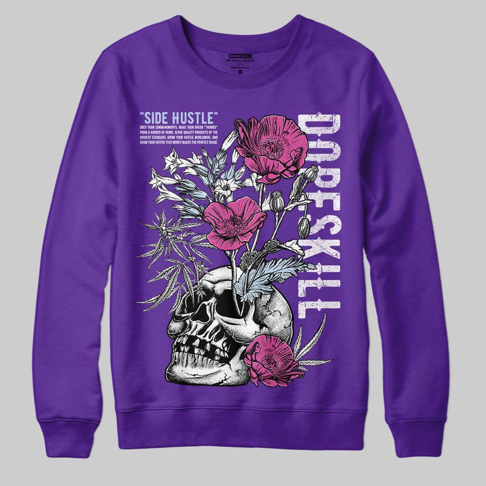 Grape 5s superstreetwear Sweatshirt Side Hustle Graphic