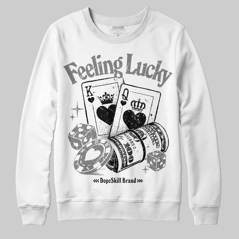 Grey Collection superstreetwear Sweatshirt Feeling Lucky Graphic
