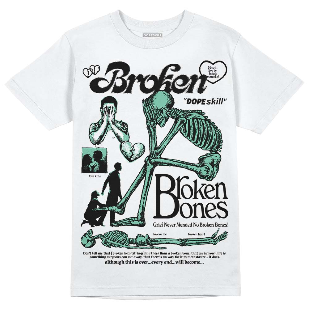 Green Glow 3s superstreetwear T-Shirt Broken Bones Graphic