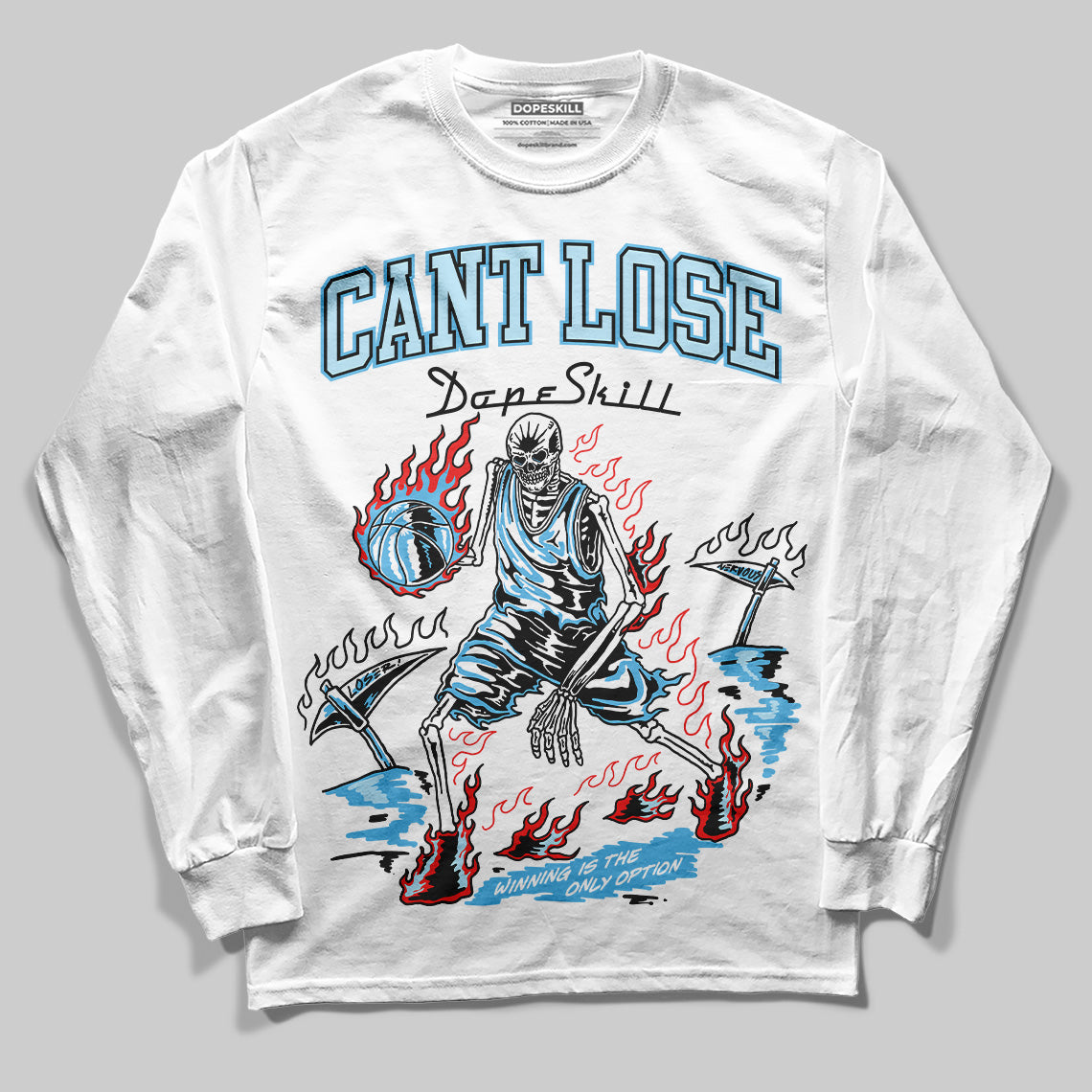 Legend Blue 11s superstreetwear Long Sleeve T-Shirt Cant Lose Graphic