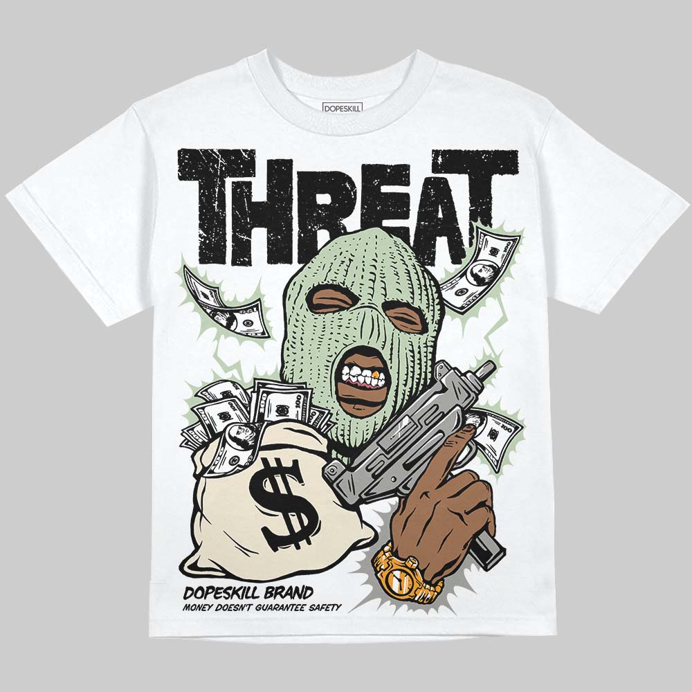 Seafoam 4s 2025 superstreetwear Oversize Print T-Shirt Under Threat Graphic