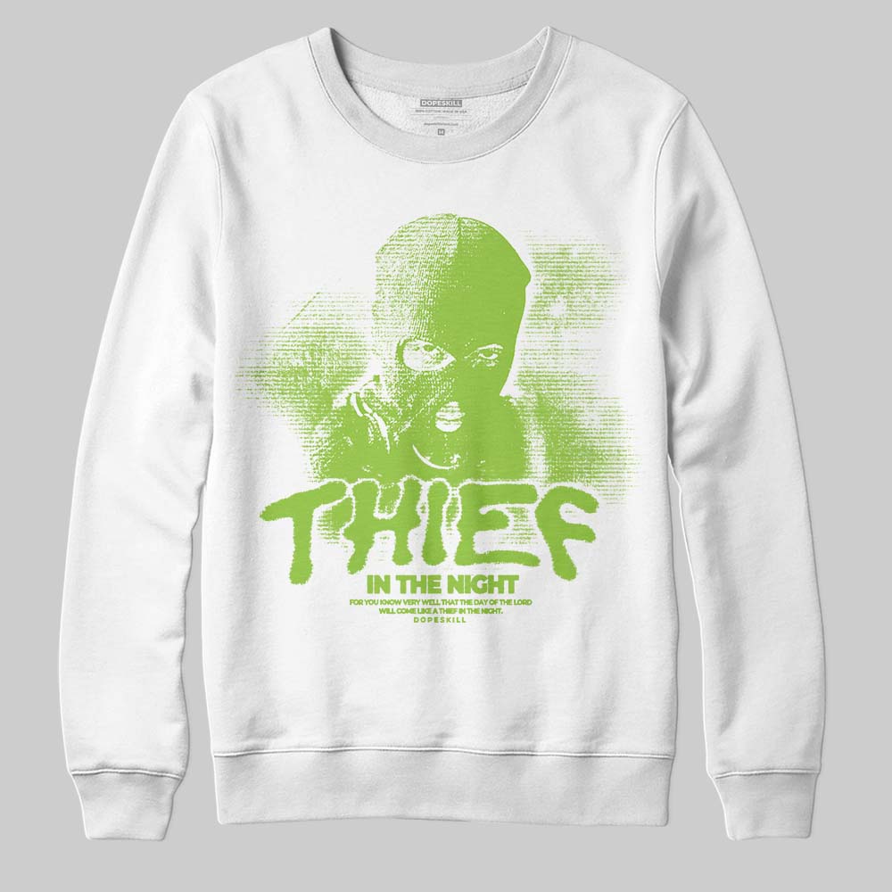 Neon Green Collection superstreetwear Sweatshirt Thief In The Night Graphic