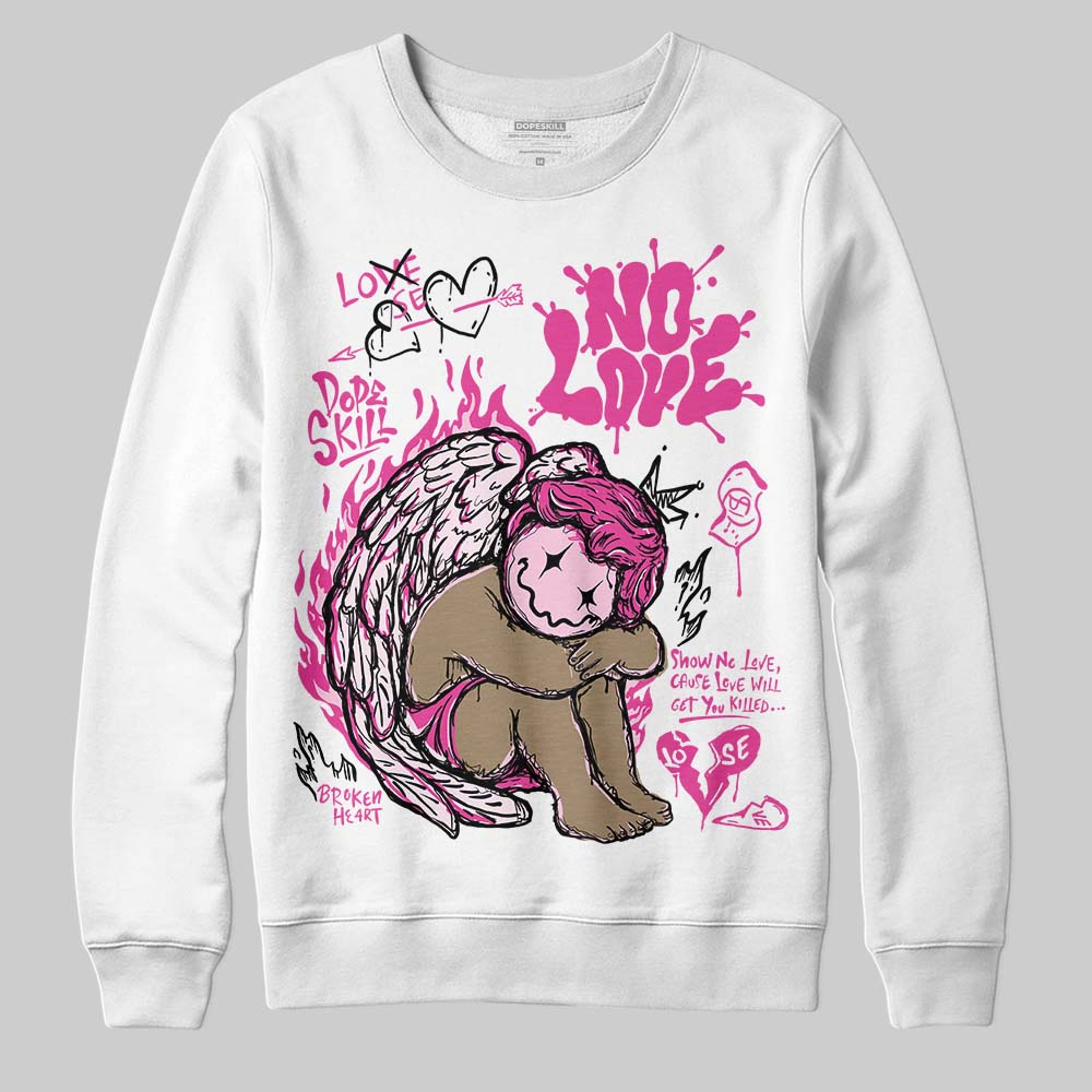 Pink Collection superstreetwear Sweatshirt No Love Graphic