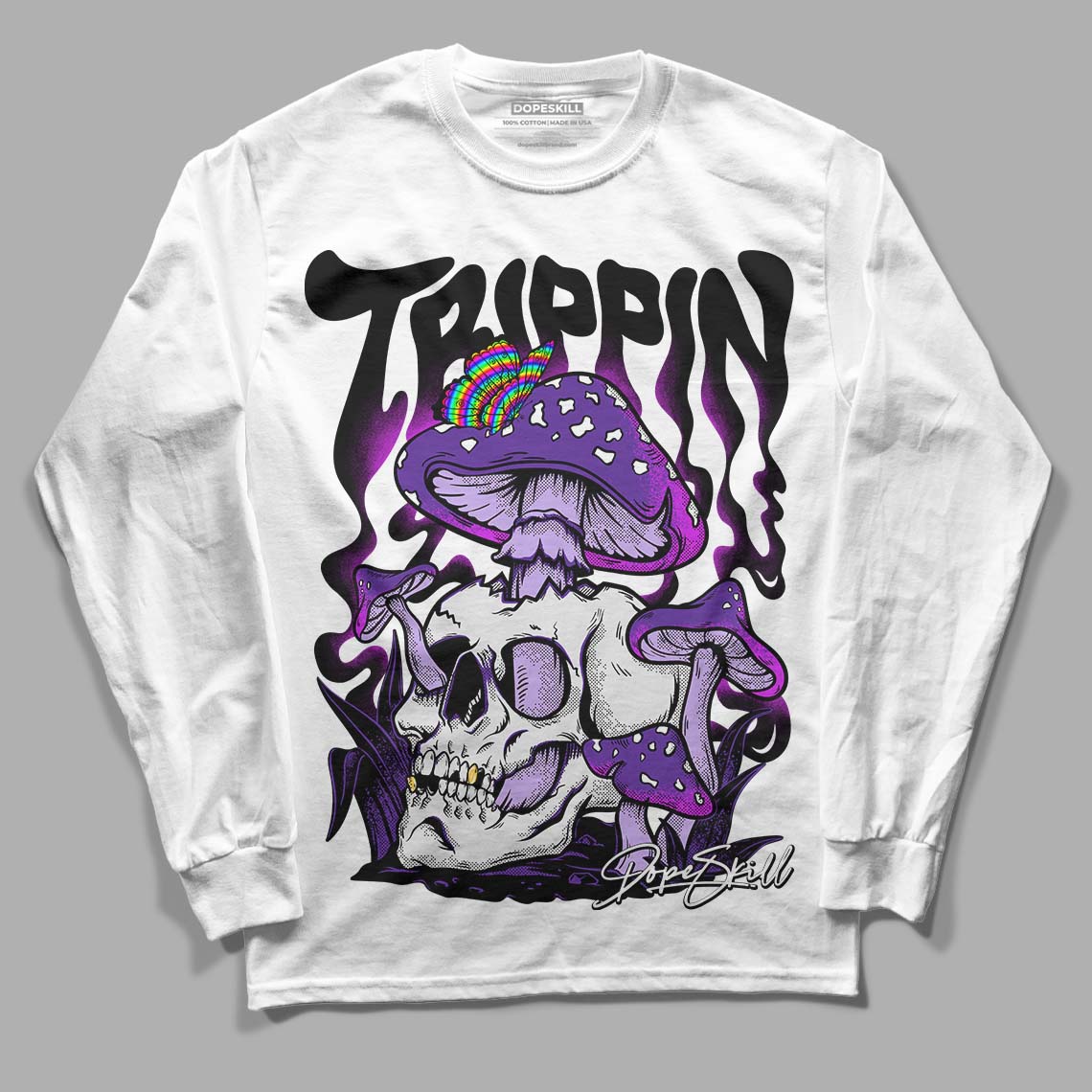 Court Purple 13s superstreetwear Long Sleeve T-Shirt Trippin Graphic