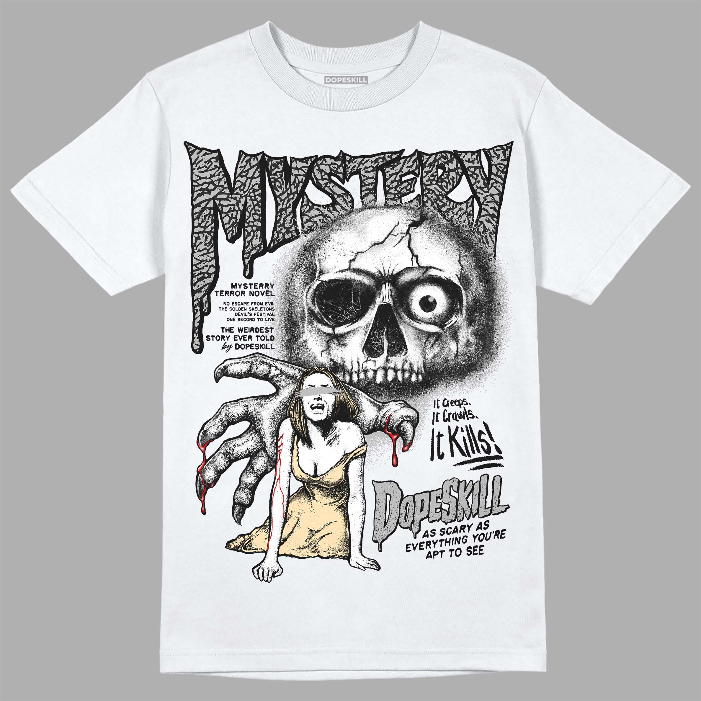 Off Noir 3s superstreetwear T-Shirt Mystery Ghostly Grasp Graphic