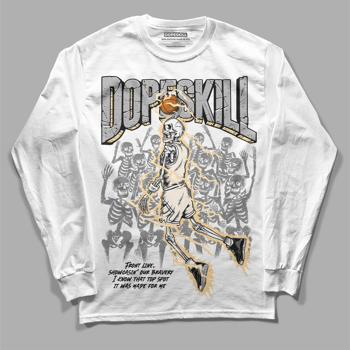Off Noir 3s superstreetwear Long Sleeve T-Shirt Thunder Dunk Graphic