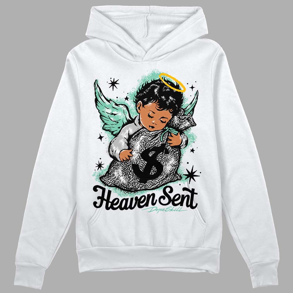 Green Glow 3s superstreetwear Hoodie Sweatshirt Heaven Sent Graphic