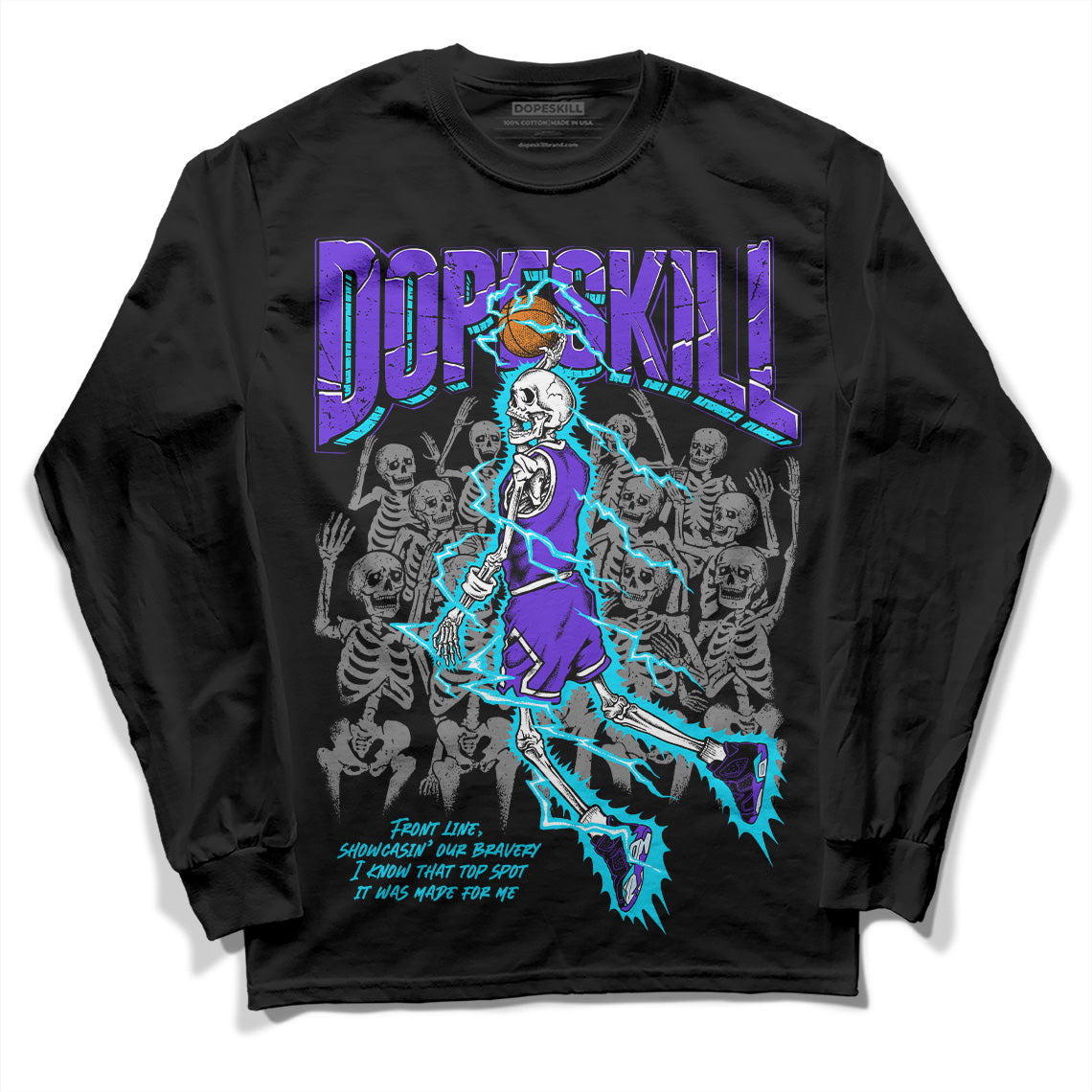 Aqua 6s superstreetwear Long Sleeve T-Shirt Thunder Dunk Graphic
