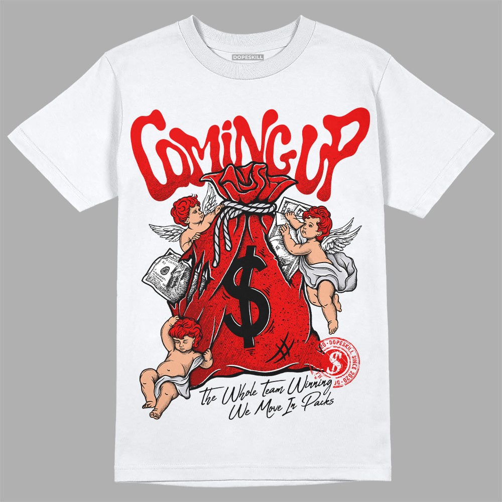 Red Cement 4S superstreetwear T-Shirt Money Bag Coming Up Graphic