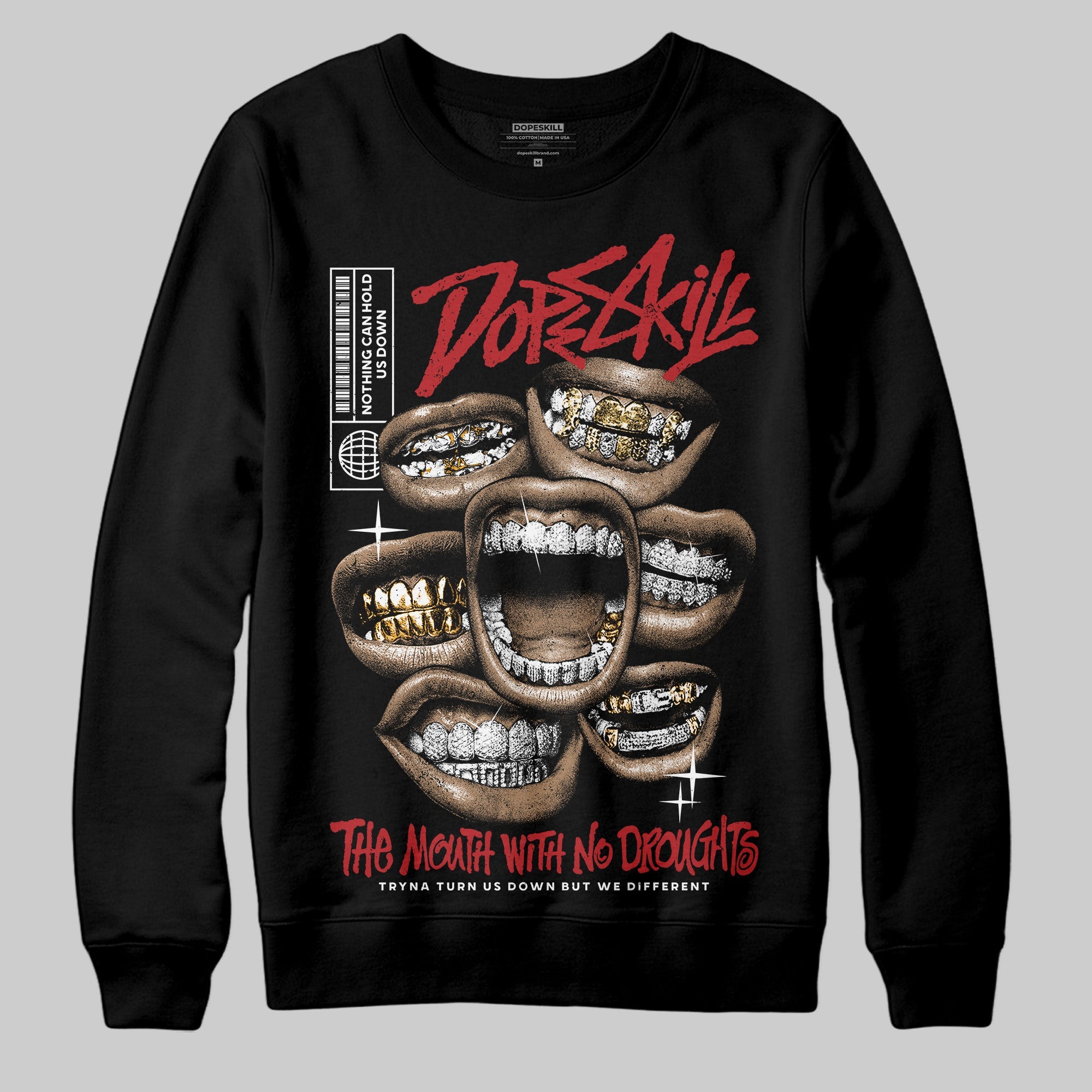 Black Toe Reimagined 1s superstreetwear Sweatshirt The Mouth With No Droughts Graphic