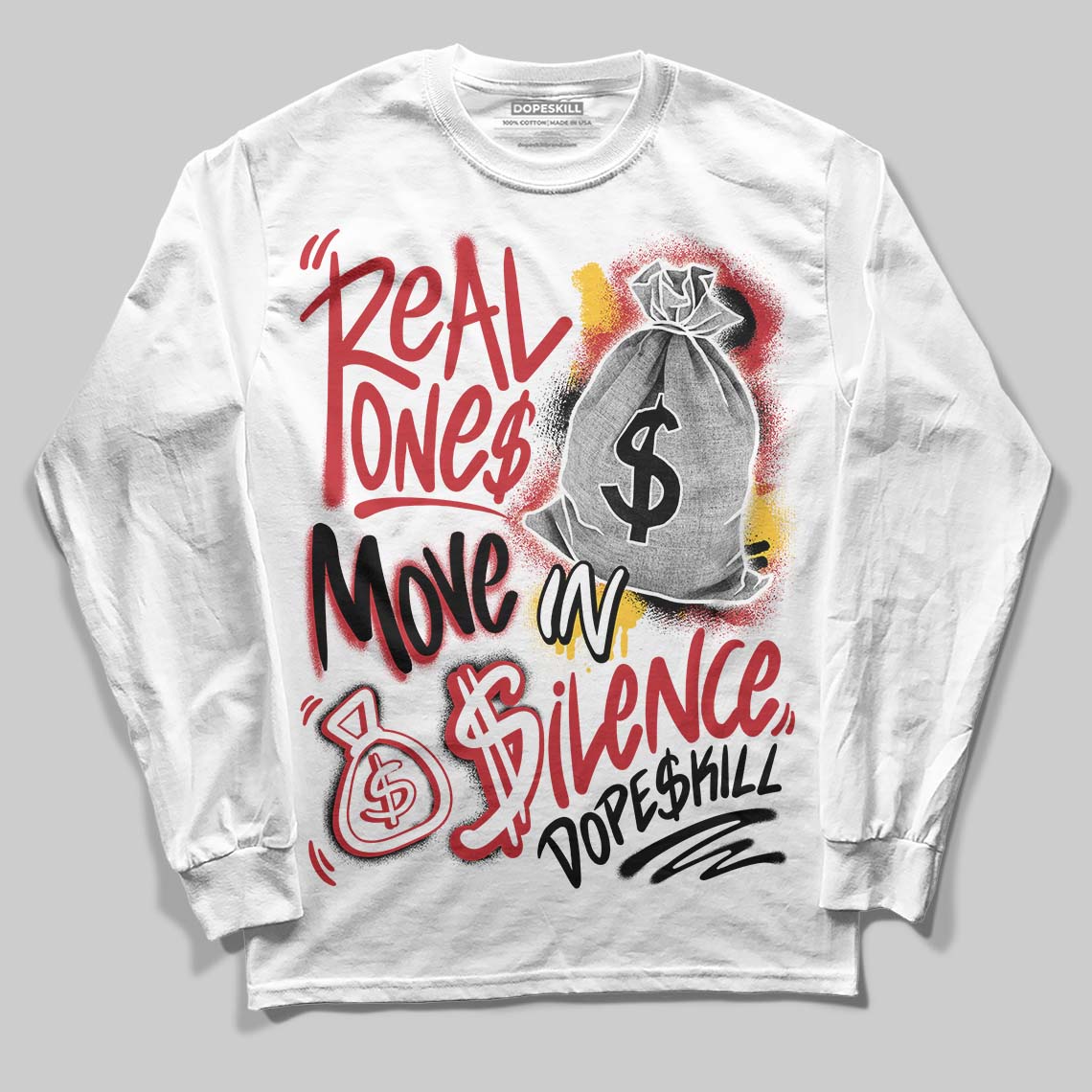 Ferrari 14s superstreetwear Long Sleeve T-Shirt Real Ones Move In Silence Graphic