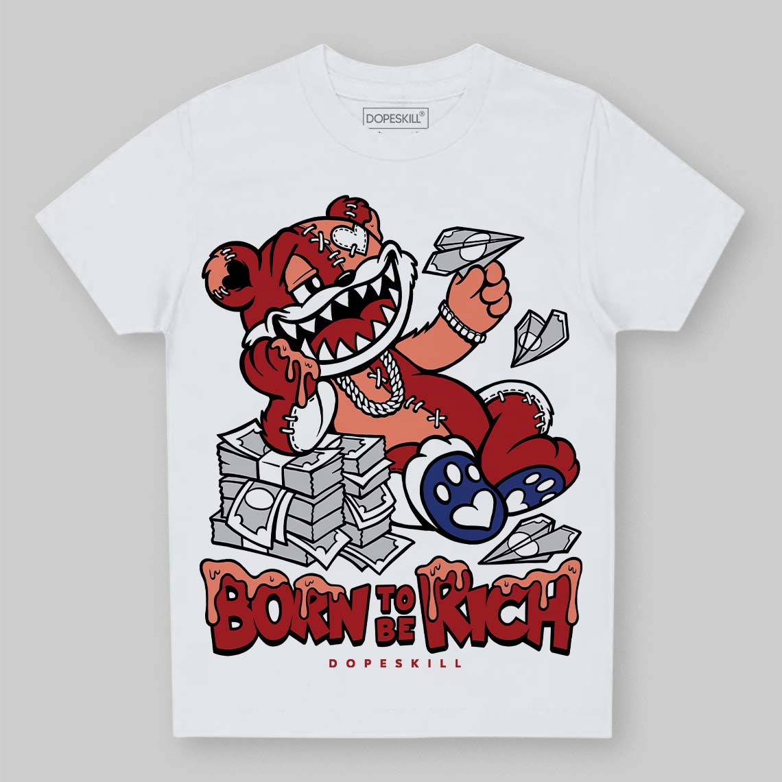 Rare Air Cinnabar 1s superstreetwear Toddler Kids T-shirt Born To Be Rich Graphic
