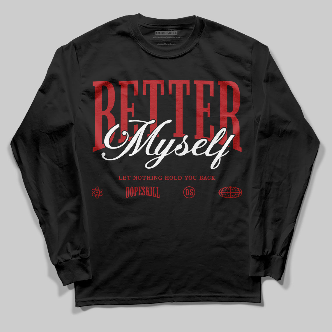 Flu Game 12s superstreetwear Long Sleeve T-Shirt Better Myself Graphic