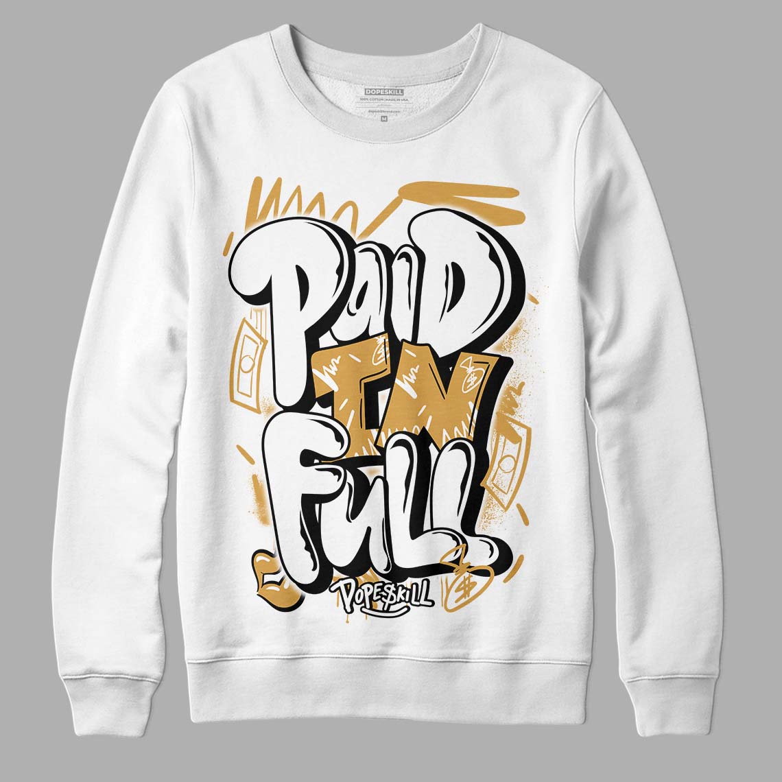 Gratitude 11s superstreetwear Sweatshirt New Paid In Full Graphic