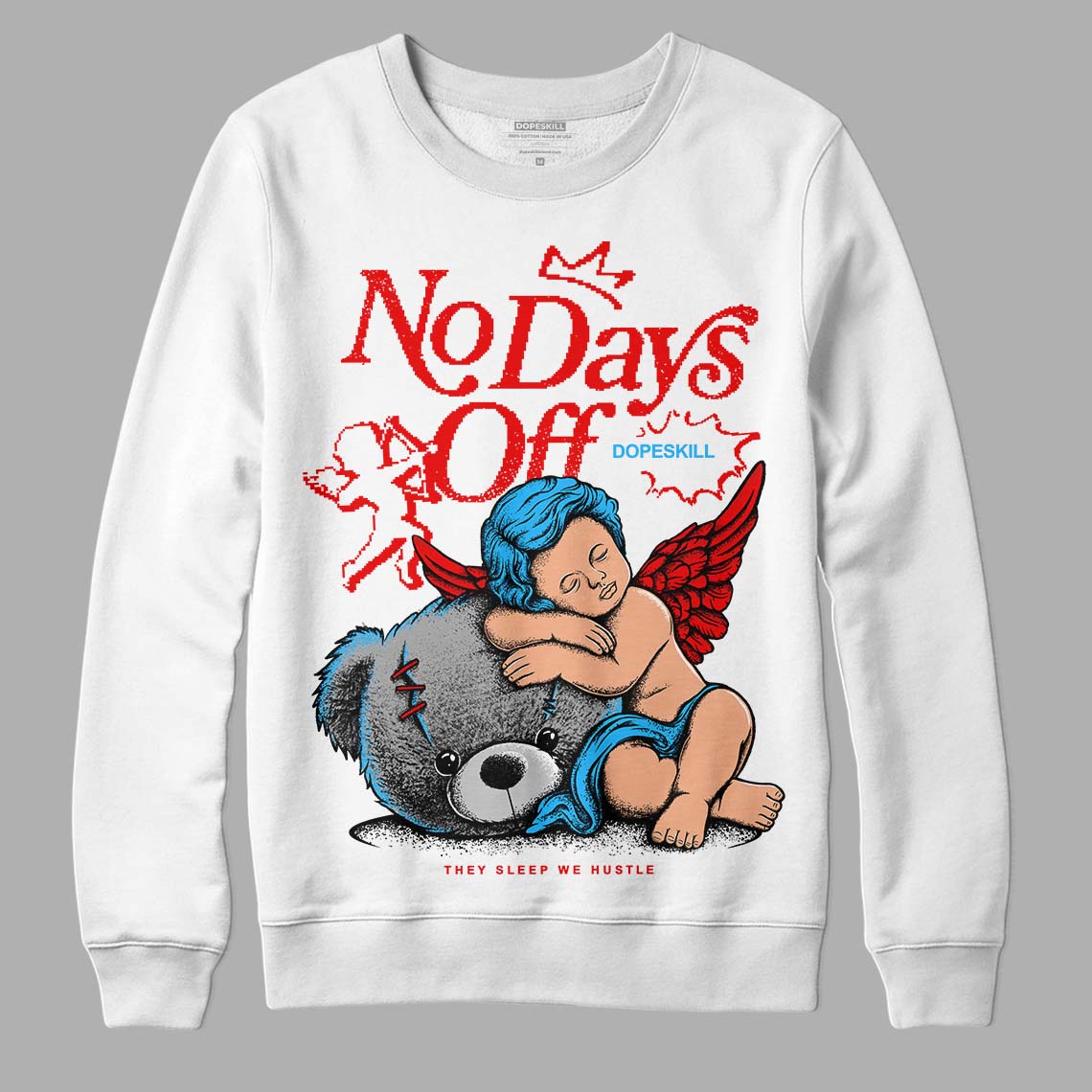 Cherry 12s superstreetwear Sweatshirt New No Days Off Graphic