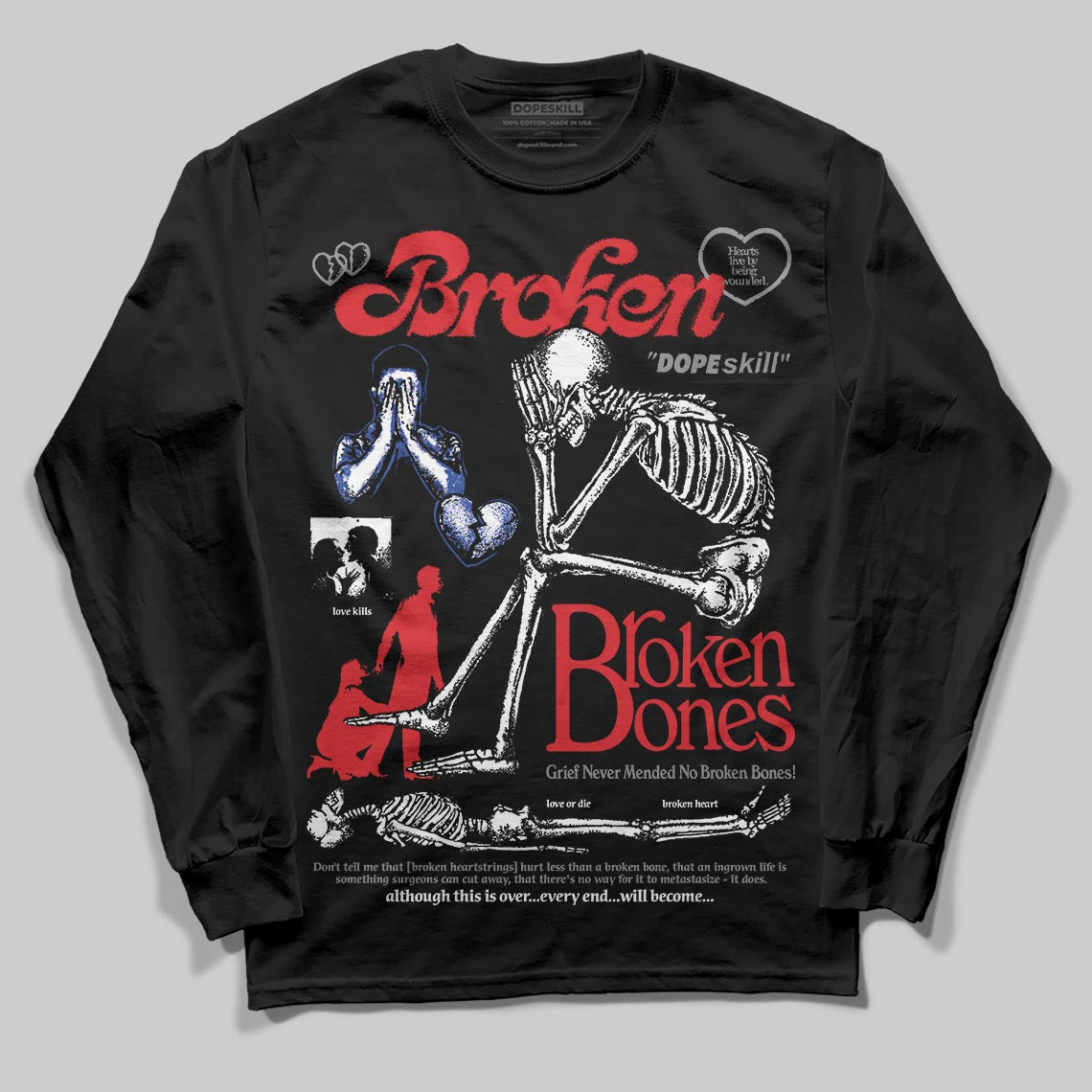 Seoul 2.0 3s superstreetwear Long Sleeve T-Shirt Broken Bones Graphic