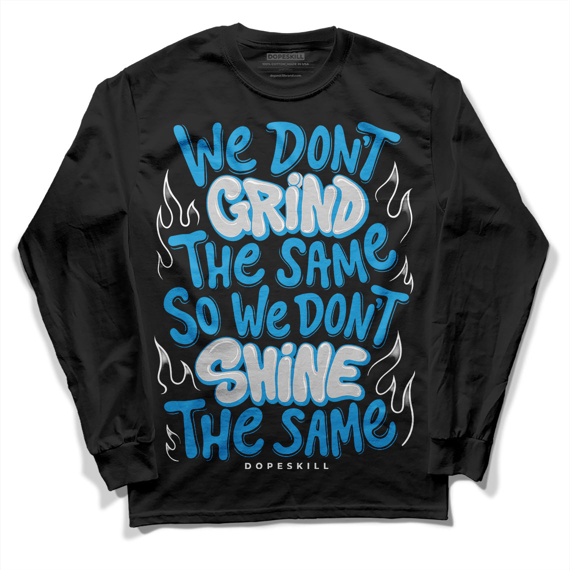 Military Blue 4s superstreetwear Long Sleeve T-Shirt Grind Shine Graphic