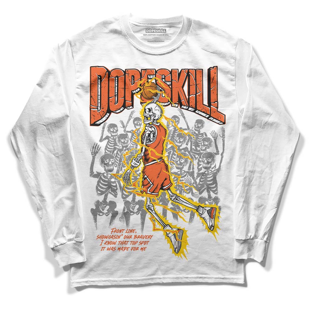 Georgia Peach 3s superstreetwear Long Sleeve T-Shirt Thunder Dunk Graphic