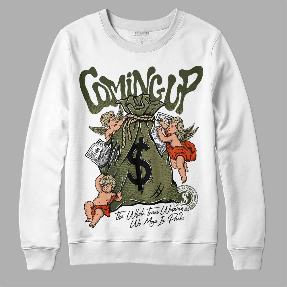 Olive Collection superstreetwear Sweatshirt Money Bag Coming Up Graphic