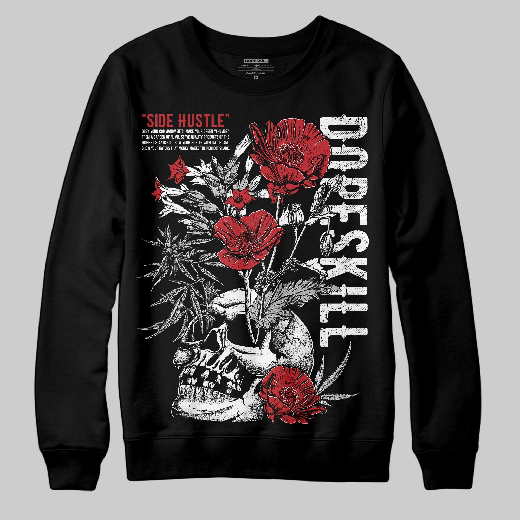 Bred 11s superstreetwear Sweatshirt Side Hustle Graphic