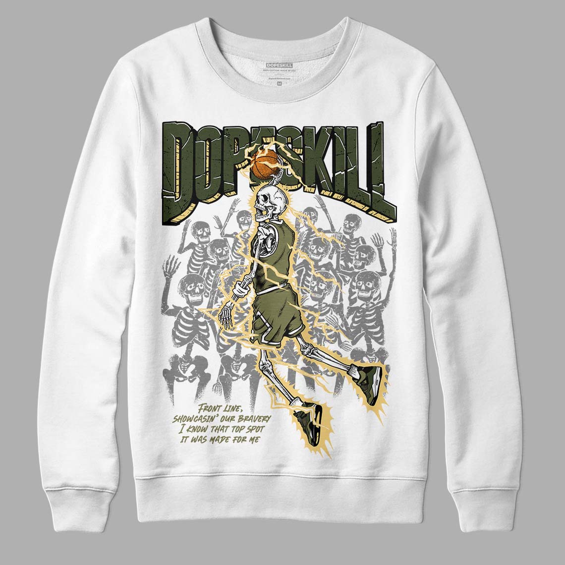Craft Olive 4s superstreetwear Sweatshirt Thunder Dunk Graphic