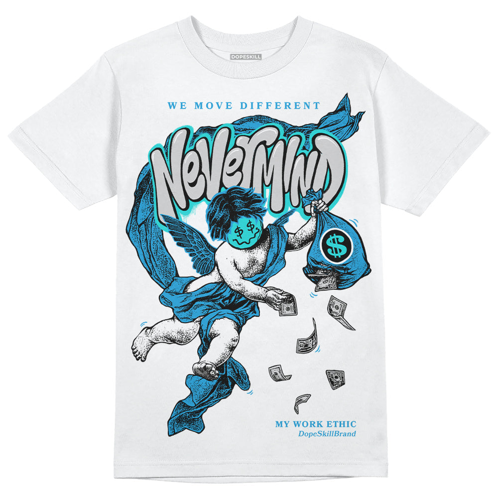 Military Blue 4s superstreetwear T-Shirt Nevermind Graphic