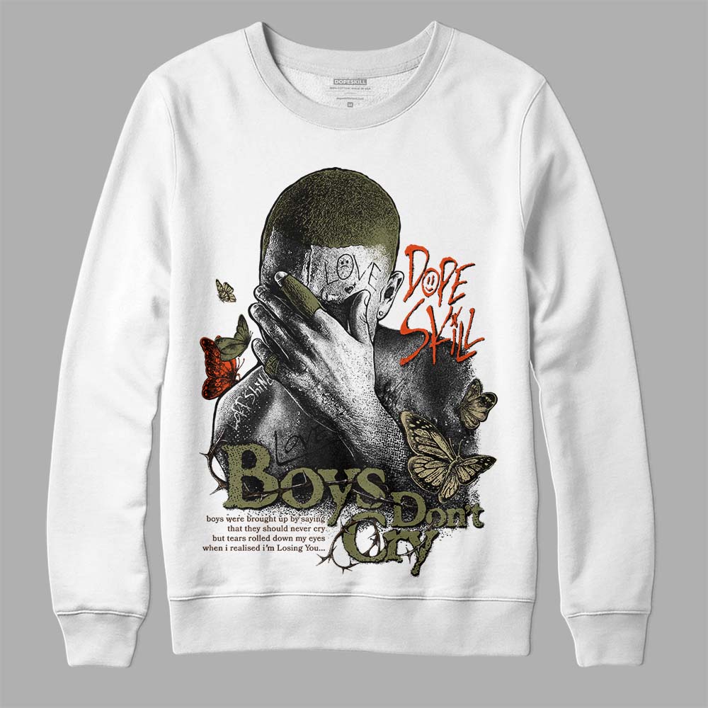 Olive Collection superstreetwear Sweatshirt Boys Don't Cry Graphic