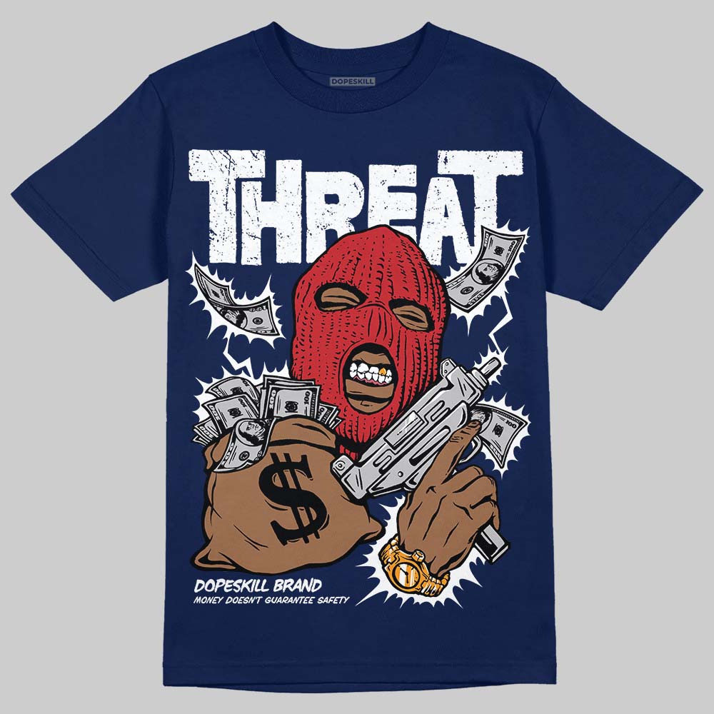 Summit White Navy 4s superstreetwear T-Shirt Under Threat Graphic