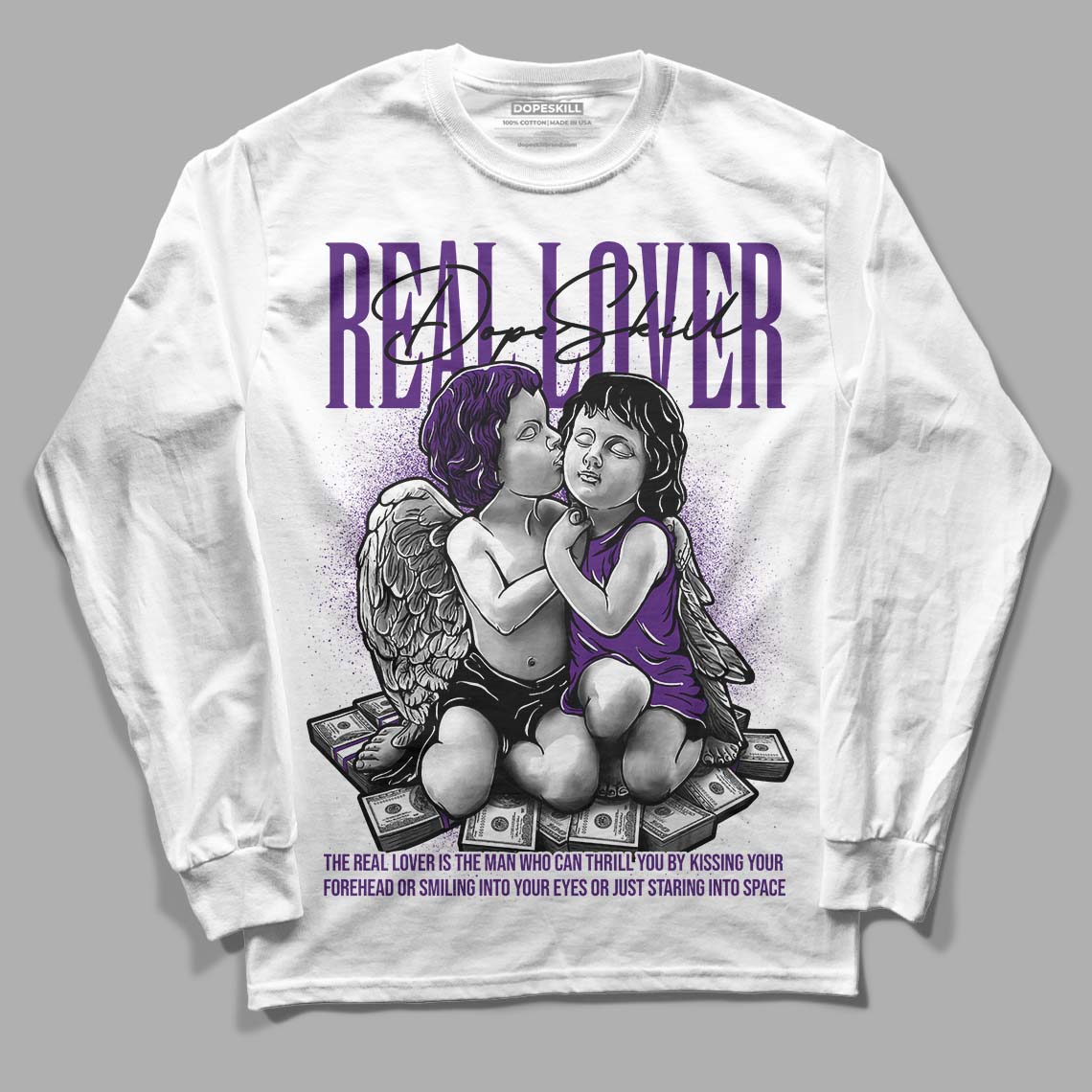 Field Purple 12s superstreetwear Long Sleeve T-Shirt Real Lover Graphic